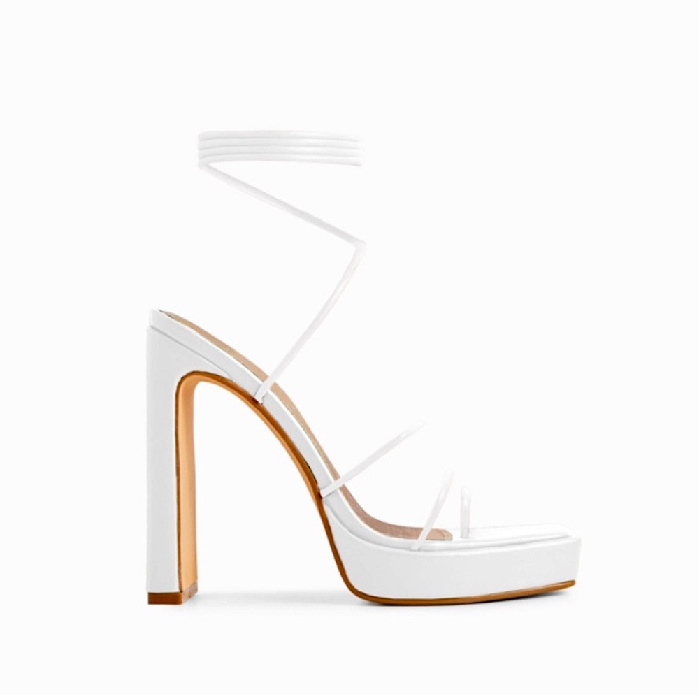 EGO platform strappy heels